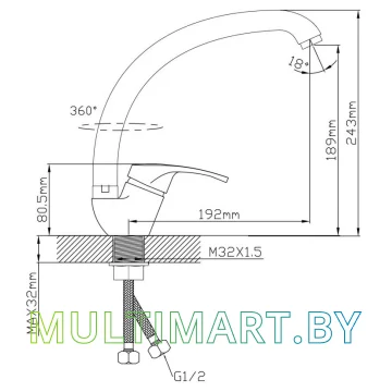 Смеситель Econoce EC0672 картинка 2